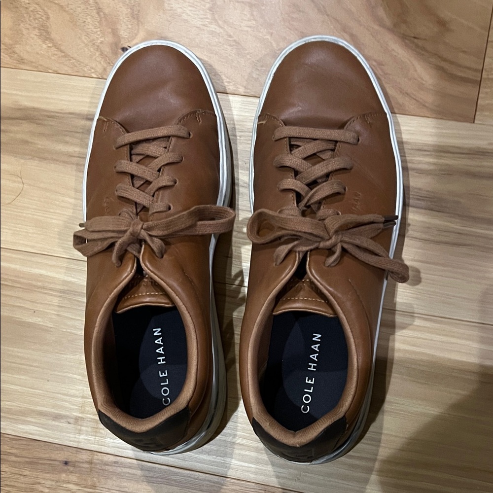 Cole Haan Men's Tan Leather Sneakers